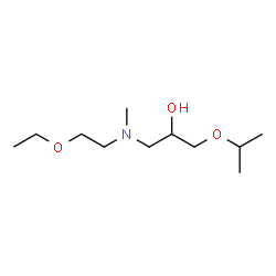 ChemSpider 2D Image | 1-[(2-Ethoxyethyl)(methyl)amino]-3-isopropoxy-2-propanol | C11H25NO3