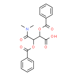 ChemSpider 2D Image | 2,3-Bis(benzoyloxy)-4-(dimethylamino)-4-oxobutanoic acid | C20H19NO7