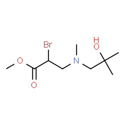 ChemSpider 2D Image | Methyl 2-bromo-3-[(2-hydroxy-2-methylpropyl)(methyl)amino]propanoate | C9H18BrNO3