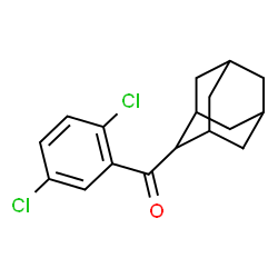 ChemSpider 2D Image | Adamantan-2-yl(2,5-dichlorophenyl)methanone | C17H18Cl2O