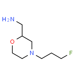 ChemSpider 2D Image | 1-[4-(3-Fluoropropyl)-2-morpholinyl]methanamine | C8H17FN2O