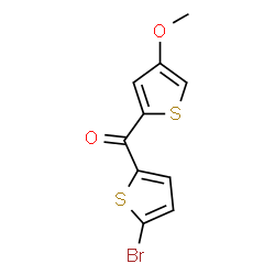 ChemSpider 2D Image | (5-Bromo-2-thienyl)(4-methoxy-2-thienyl)methanone | C10H7BrO2S2