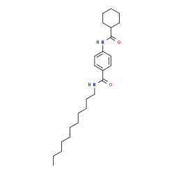 ChemSpider 2D Image | 4-[(Cyclohexylcarbonyl)amino]-N-undecylbenzamide | C25H40N2O2