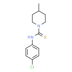 ChemSpider 2D Image | N-(4-Chlorophenyl)-4-methyl-1-piperidinecarbothioamide | C13H17ClN2S