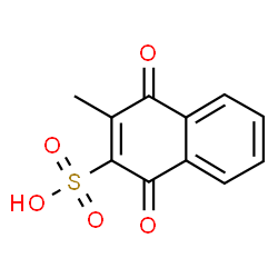 ChemSpider 2D Image | 3-Methyl-1,4-dioxo-1,4-dihydro-2-naphthalenesulfonic acid | C11H8O5S