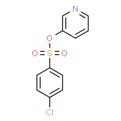 ChemSpider 2D Image | 3-Pyridinyl 4-chlorobenzenesulfonate | C11H8ClNO3S
