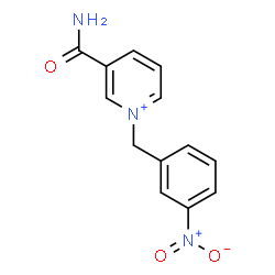 ChemSpider 2D Image | 3-Carbamoyl-1-(3-nitrobenzyl)pyridinium | C13H12N3O3