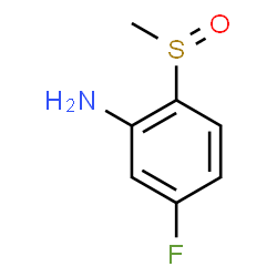ChemSpider 2D Image | 5-Fluoro-2-(methylsulfinyl)aniline | C7H8FNOS