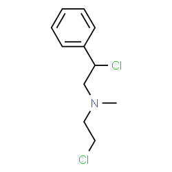 ChemSpider 2D Image | 2-Chloro-N-(2-chloroethyl)-N-methyl-2-phenylethanamine | C11H15Cl2N