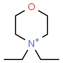 ChemSpider 2D Image | 4,4-Diethylmorpholin-4-ium | C8H18NO