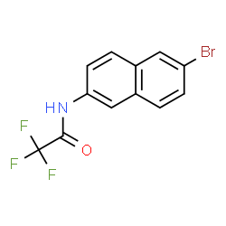 ChemSpider 2D Image | N-(6-Bromo-2-naphthyl)-2,2,2-trifluoroacetamide | C12H7BrF3NO