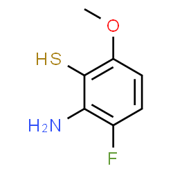 ChemSpider 2D Image | 2-Amino-3-fluoro-6-methoxybenzenethiol | C7H8FNOS