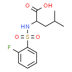 ChemSpider 2D Image | N-[(2-Fluorophenyl)sulfonyl]leucine | C12H16FNO4S