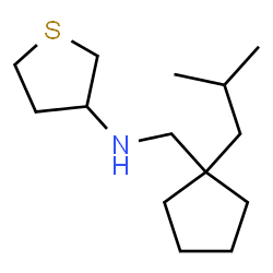 ChemSpider 2D Image | N-[(1-Isobutylcyclopentyl)methyl]tetrahydro-3-thiophenamine | C14H27NS