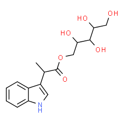 ChemSpider 2D Image | 1-O-[2-(1H-Indol-3-yl)propanoyl]pentitol | C16H21NO6