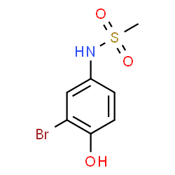 ChemSpider 2D Image | N-(3-Bromo-4-hydroxyphenyl)methanesulfonamide | C7H8BrNO3S