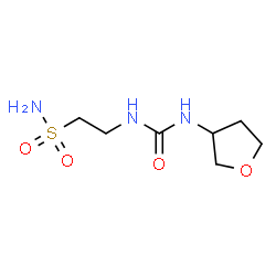 ChemSpider 2D Image | 2-[(Tetrahydro-3-furanylcarbamoyl)amino]ethanesulfonamide | C7H15N3O4S