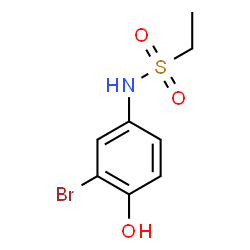 ChemSpider 2D Image | N-(3-Bromo-4-hydroxyphenyl)ethanesulfonamide | C8H10BrNO3S