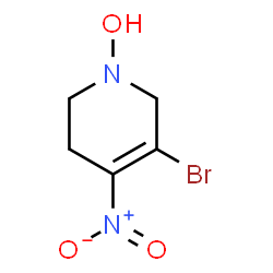 ChemSpider 2D Image | 5-Bromo-4-nitro-3,6-dihydro-1(2H)-pyridinol | C5H7BrN2O3