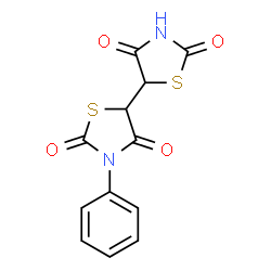 ChemSpider 2D Image | 3-Phenyl-5,5'-bi-1,3-thiazolidine-2,2',4,4'-tetrone | C12H8N2O4S2