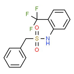 ChemSpider 2D Image | 1-Phenyl-N-[2-(trifluoromethyl)phenyl]methanesulfonamide | C14H12F3NO2S