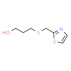 ChemSpider 2D Image | 3-[(1,3-Thiazol-2-ylmethyl)sulfanyl]-1-propanol | C7H11NOS2
