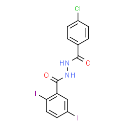 ChemSpider 2D Image | N'-(4-Chlorobenzoyl)-2,5-diiodobenzohydrazide | C14H9ClI2N2O2