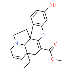 ChemSpider 2D Image | Methyl 16-hydroxy-2,3,6,7-tetradehydroaspidospermidine-3-carboxylate | C21H24N2O3