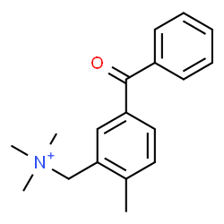 ChemSpider 2D Image | (5-Benzoyl-2-methylphenyl)-N,N,N-trimethylmethanaminium | C18H22NO