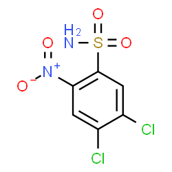 ChemSpider 2D Image | 4,5-Dichloro-2-nitrobenzenesulfonamide | C6H4Cl2N2O4S
