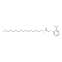 ChemSpider 2D Image | N-Hexadecyl-2-(2-isopropylphenoxy)acetamide | C27H47NO2