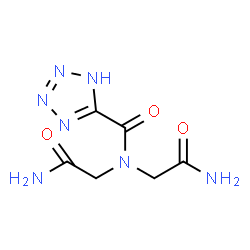ChemSpider 2D Image | N,N-Bis(2-amino-2-oxoethyl)-1H-tetrazole-5-carboxamide | C6H9N7O3