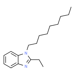 ChemSpider 2D Image | 2-Ethyl-1-nonyl-1H-benzimidazole | C18H28N2