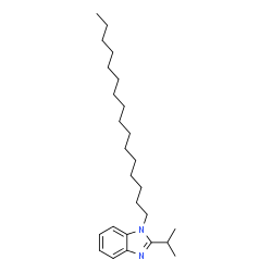ChemSpider 2D Image | 1-Hexadecyl-2-isopropyl-1H-benzimidazole | C26H44N2