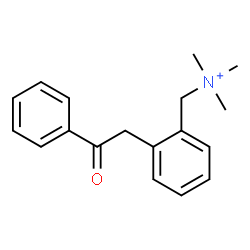 ChemSpider 2D Image | N,N,N-Trimethyl[2-(2-oxo-2-phenylethyl)phenyl]methanaminium | C18H22NO