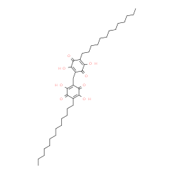 ChemSpider 2D Image | 2,2'-Methylenebis(3,6-dihydroxy-5-tridecyl-1,4-benzoquinone) | C39H60O8