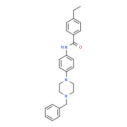 ChemSpider 2D Image | N-[4-(4-Benzyl-1-piperazinyl)phenyl]-4-ethylbenzamide | C26H29N3O