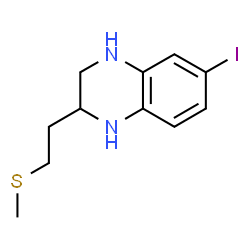 ChemSpider 2D Image | 6-Iodo-2-[2-(methylsulfanyl)ethyl]-1,2,3,4-tetrahydroquinoxaline | C11H15IN2S