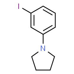 ChemSpider 2D Image | 1-(3-Iodophenyl)pyrrolidine | C10H12IN