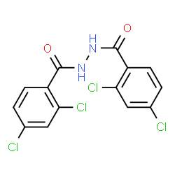 ChemSpider 2D Image | 2,4-Dichloro-N'-(2,4-dichlorobenzoyl)benzohydrazide | C14H8Cl4N2O2