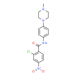 ChemSpider 2D Image | 2-Chloro-N-[4-(4-methyl-1-piperazinyl)phenyl]-4-nitrobenzamide | C18H19ClN4O3