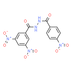 ChemSpider 2D Image | 3,5-Dinitro-N'-(4-nitrobenzoyl)benzohydrazide | C14H9N5O8