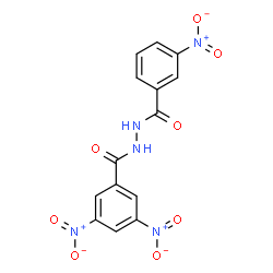 ChemSpider 2D Image | 3,5-Dinitro-N'-(3-nitrobenzoyl)benzohydrazide | C14H9N5O8