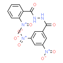 ChemSpider 2D Image | 3,5-Dinitro-N'-(2-nitrobenzoyl)benzohydrazide | C14H9N5O8