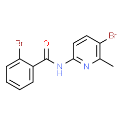 ChemSpider 2D Image | 2-Bromo-N-(5-bromo-6-methyl-2-pyridinyl)benzamide | C13H10Br2N2O