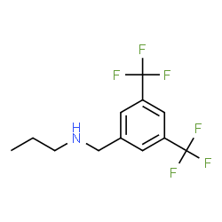 ChemSpider 2D Image | N-[3,5-Bis(trifluoromethyl)benzyl]-1-propanamine | C12H13F6N