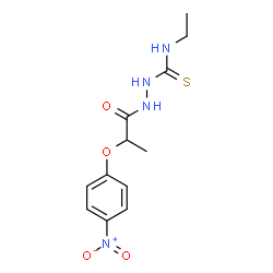 ChemSpider 2D Image | N-Ethyl-2-[2-(4-nitrophenoxy)propanoyl]hydrazinecarbothioamide | C12H16N4O4S