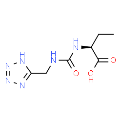 ChemSpider 2D Image | (2S)-2-{[(1H-Tetrazol-5-ylmethyl)carbamoyl]amino}butanoic acid | C7H12N6O3