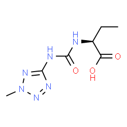 ChemSpider 2D Image | (2S)-2-{[(2-Methyl-2H-tetrazol-5-yl)carbamoyl]amino}butanoic acid | C7H12N6O3