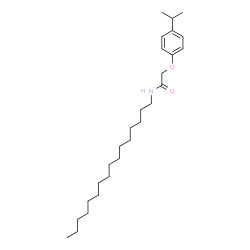 ChemSpider 2D Image | N-Hexadecyl-2-(4-isopropylphenoxy)acetamide | C27H47NO2